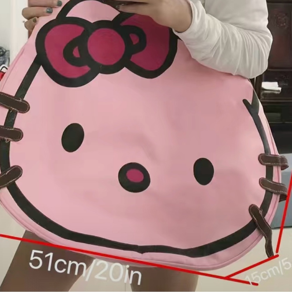Sanrio Hello Kitty Large Capacity Shoulder Bag, Kawaii Women's Daily Use Bag. - Picture 3 of 6
